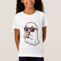 Fantasma Lindo con Gafas de Sol Bebiendo Café Hela