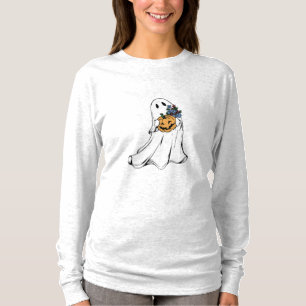 Camiseta Fantasma lindo con jack o lanterns - Halloween 202