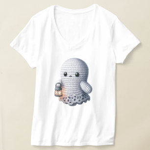 Camiseta Fantasma Lindo de la Cosecha de Otoño