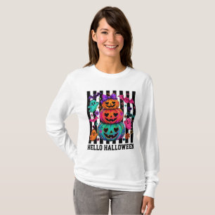 Camiseta Fantasma lindo "Hola Halloween"