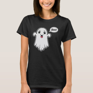 Camiseta Fantasma Lindo Intentando Ser Espantoso Diciendo B