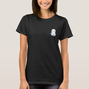 Camiseta Fantasma Lindo y Pacífico Meditando en Postura de