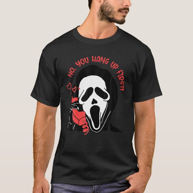 Camiseta Fantasma llama a Halloween gracioso, te gritas col (Anverso)