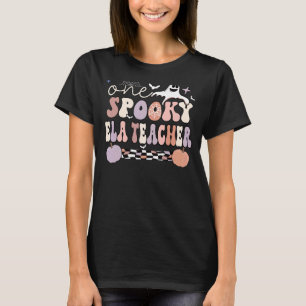 Camiseta Fantasma maestra ELA Halloween Artes en inglés