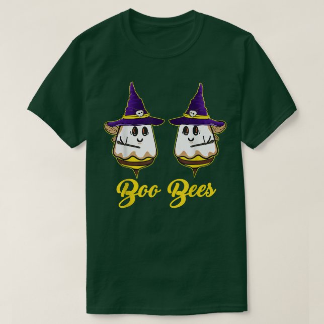 Camiseta Fantasma Me Encanta Su Boo Abejas Gorra Graciosa H (Diseño del anverso)