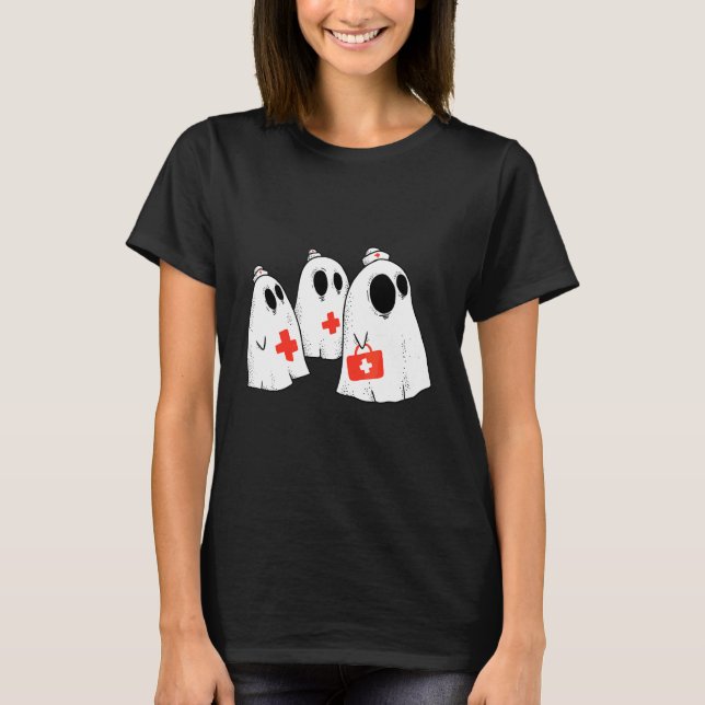 Camiseta Fantasma médica de miedo (Anverso)