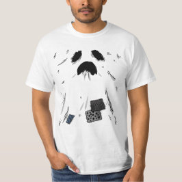 Camiseta Fantasma Minimalista de Halloween Espeluznante