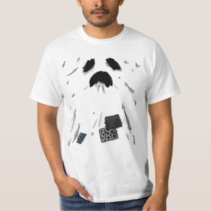 Camiseta Fantasma Minimalista de Halloween Espeluznante
