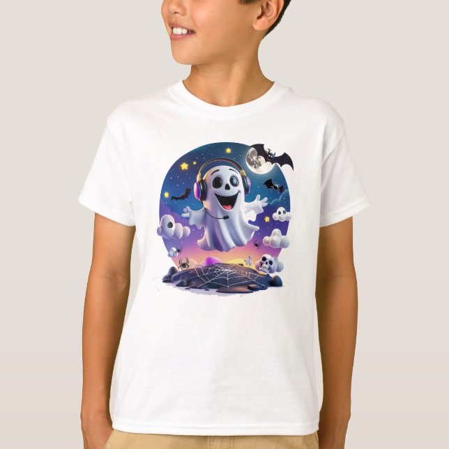 Camiseta Fantasma musical (Anverso)