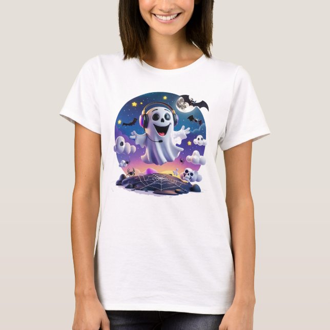 Camiseta Fantasma musical (Anverso)
