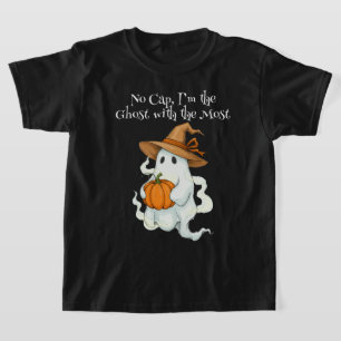 Camiseta Fantasma otoñal con calabaza