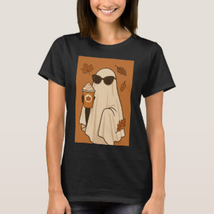 Camiseta Fantasma otoñal con latte de calabaza