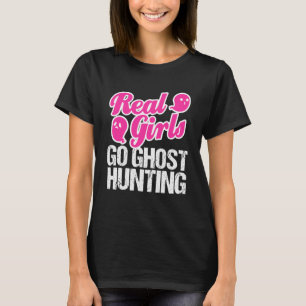Camiseta Fantasma paranormal Caza Cazadoras Chicas Mujeres
