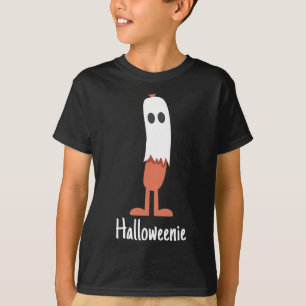 Camiseta Fantasma Perro caliente Halloweenie Costume Fun Fo