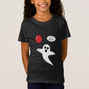 Camiseta Fantasma Personalizado con globo rojo