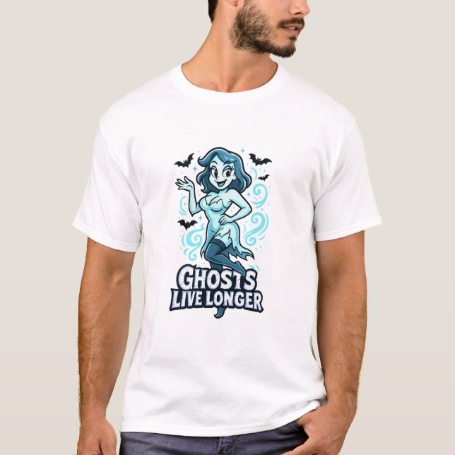 Camiseta Fantasma personalizado de Pin-Up - Los Fantasmas V (Anverso)