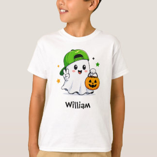 Camiseta Fantasma Personalizado para Niño Pequeño