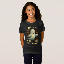 Camiseta Fantasma Purpurinoso "Ten una Halloween espléndida