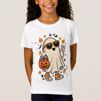 Camiseta Fantasma Retro Cool con Gafas de Sol Truco