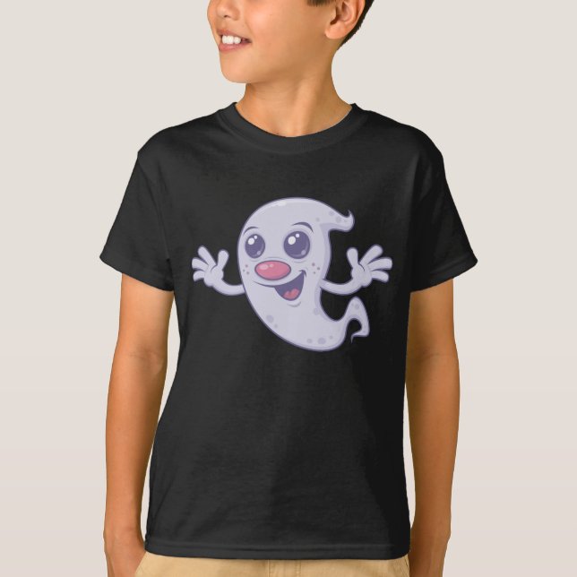 Camiseta Fantasma retro cutáneo (Anverso)
