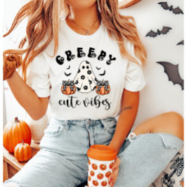 Camiseta Fantasma retro de vibración con vibración y coquet