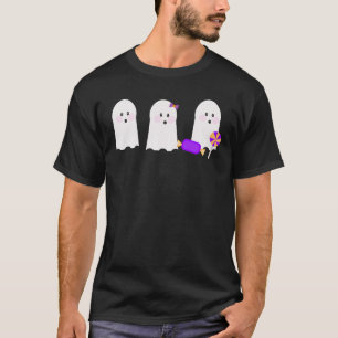 Camiseta Fantasma Retro Ghoul Otoño Halloween