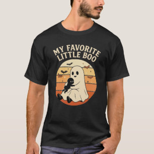 Camiseta Fantasma Retro Sol Bebé Pequeño Boo Halloween Favo