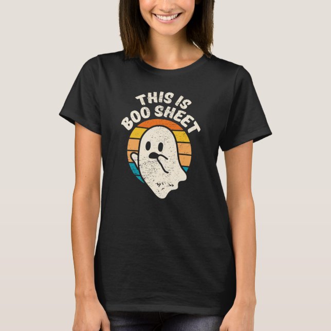 Camiseta Fantasma retro vintage de Halloween (Anverso)