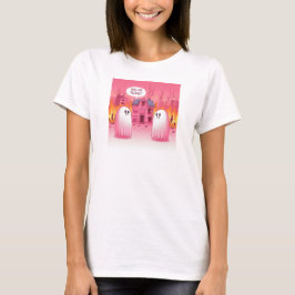 Camiseta Fantasma Rosa Cuta: ¡Abrazarme! :( #22