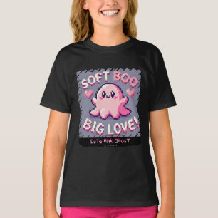 Camiseta Fantasma rosa lindo: chica dulce y espumoso