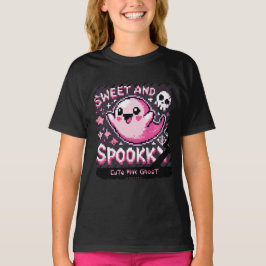 Camiseta Fantasma rosa lindo: chica dulce y espumoso