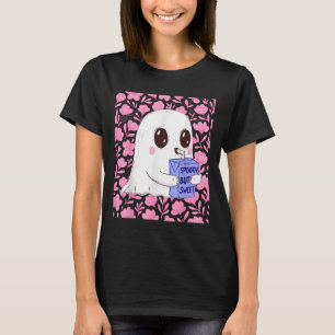 Camiseta Fantasma Sombrío Pero Dulce Y Agradable Con Hallow
