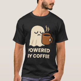Camiseta Fantasma somnolienta con café