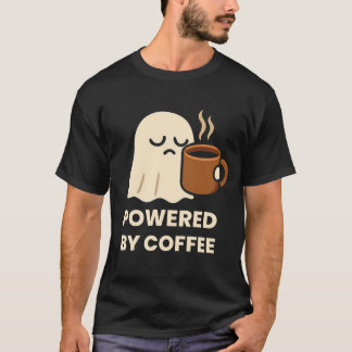 Camiseta Fantasma somnolienta con café