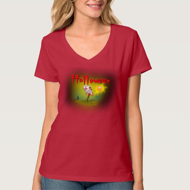 Camiseta Fantasma Sunshine de Halloween - (Anverso)