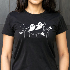 Camiseta Fantasma temporada de fantasmas silhouettes Script