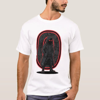 Camiseta Fantasma Urbano Techwear Oscuro Figura con Capucha