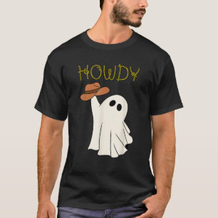 Camiseta Fantasma vaquero occidental Howdy lindo país Hallo