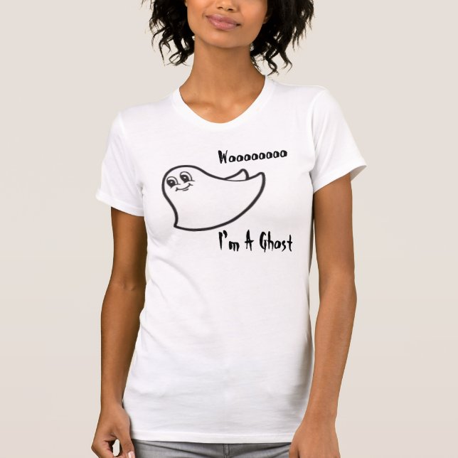 Camiseta fantasma, Woooooooo, soy un fantasma (Anverso)