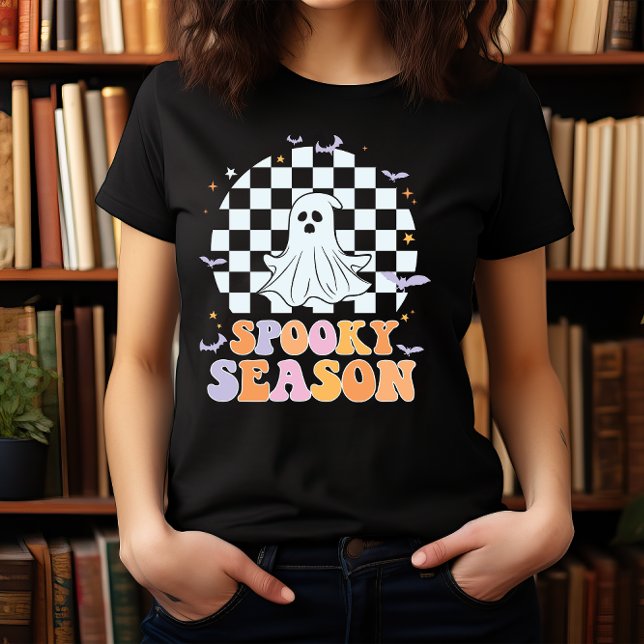 CAMISETA FANTASMA Y BAÑOS DE TEMPORADA HALLOWEEN SPOOKY (Subido por el creador)