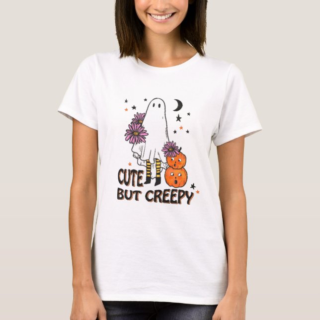 Camiseta Fantasma y calabazas curas pero tremendas (Anverso)