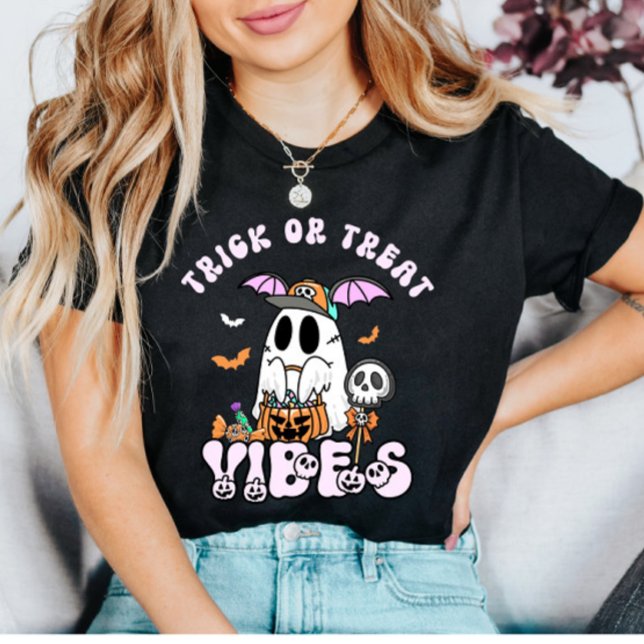 Camiseta Fantasma y Halloween de golosinas (Subido por el creador)