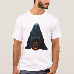 Camiseta fantasma y jack o lantern halloween