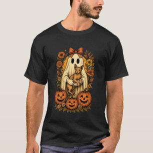 Camiseta Fantasmal Antiguo Sosteniendo Gato Sphynx con Cala