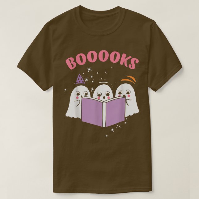 Camiseta Fantasmas breves leyendo libros (Diseño del anverso)