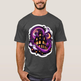Camiseta Fantasmas, calabazas y murciélagos de Halloween en