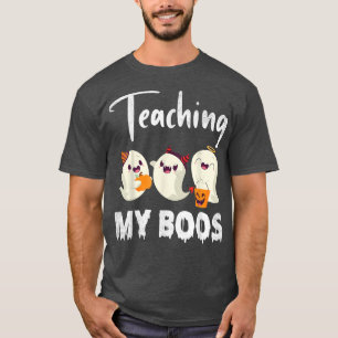 Camiseta Fantasmas Candy Corns Calabaza Luz Halloween Teach