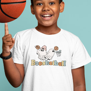 Camiseta Fantasmas de baloncesto de Halloween jugando a ret
