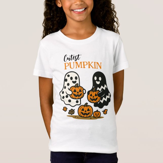 Camiseta Fantasmas de calabaza cutáneas (Anverso)