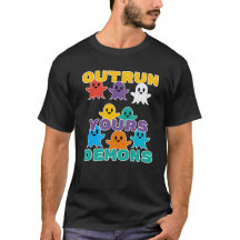 fantasmas de dibujos animados coloridos deletrean
